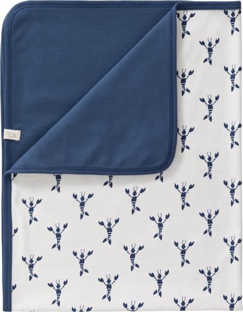 Fresk babydeken Lobster indigo blue