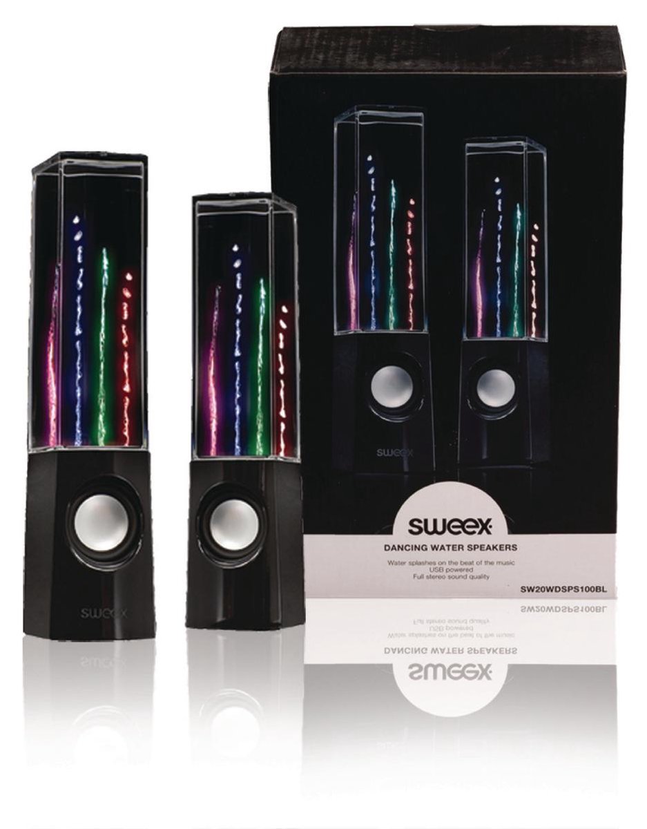 Speaker 2.0 USB 3.5 mm 6 W Black/Transparent