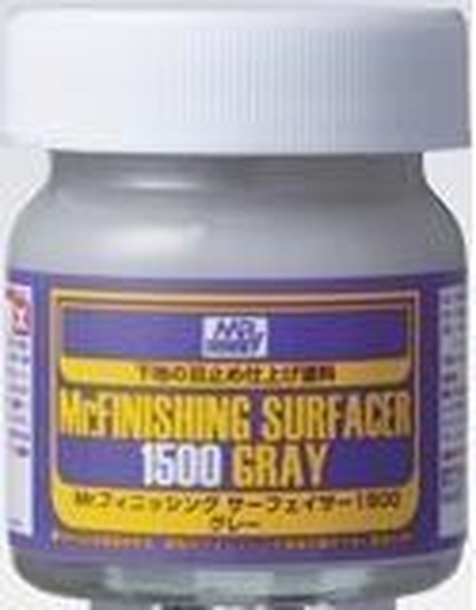 Mrhobby - Mr. Finishing Surfacer 1500 Gray 40 Ml (Mrh-sf-289)