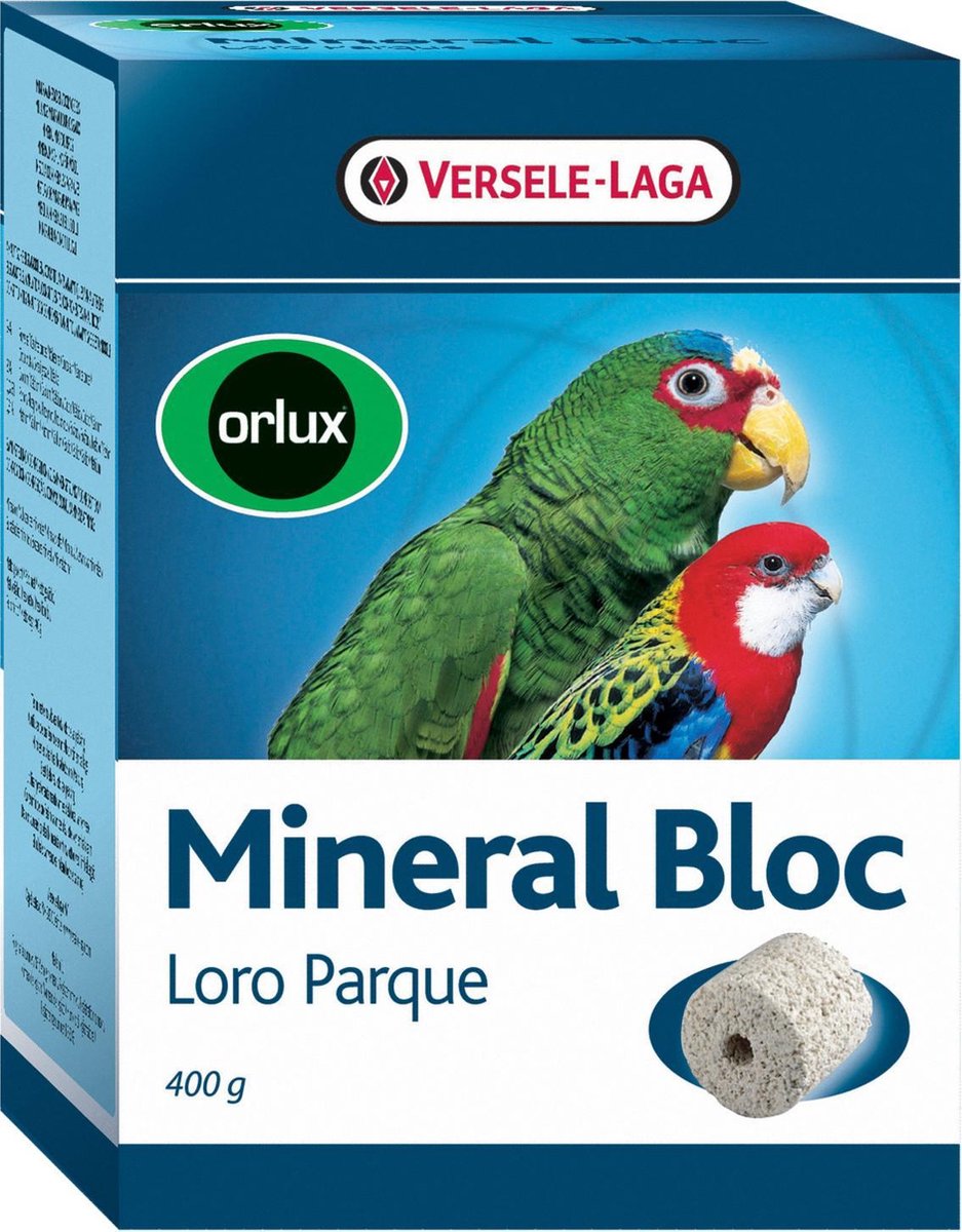 ORLUX MINERAAL BLOK GROTE PARKIET 400 GR