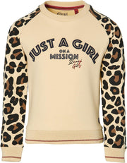Quapi sweater Debra vanille - maat 110/116
