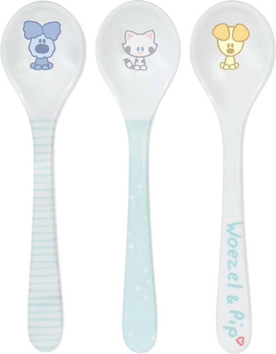 Woezel & Pip Paplepels blauw (3 stuks)
