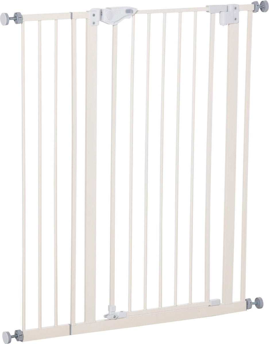 Nancy's Cocoa-Rockledge Veiligheidsdeur - Hek - Dubbele Vergrendeling - Wit - 68 x 104