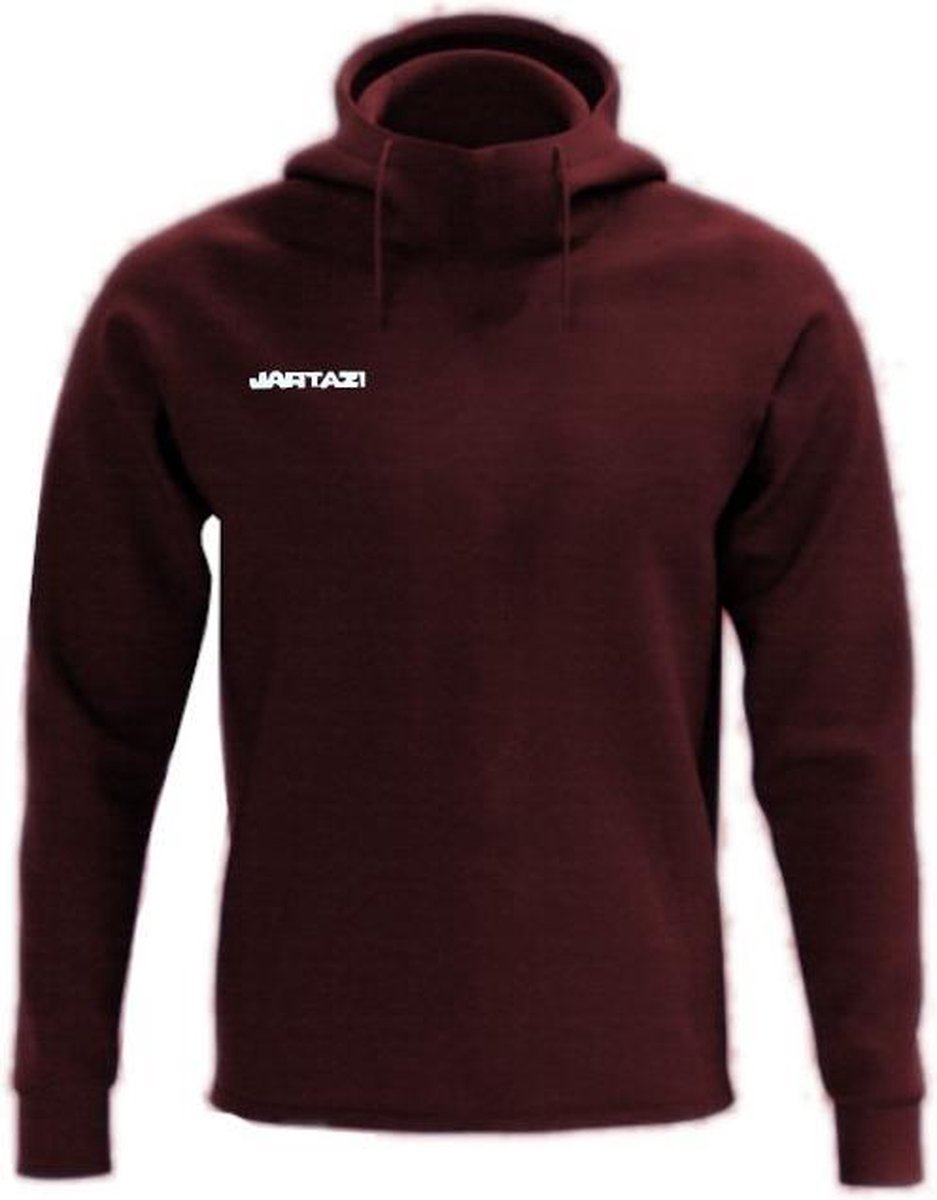 Jartazi Hoodie Premium Heren Polykatoen Bordeaux Maat S