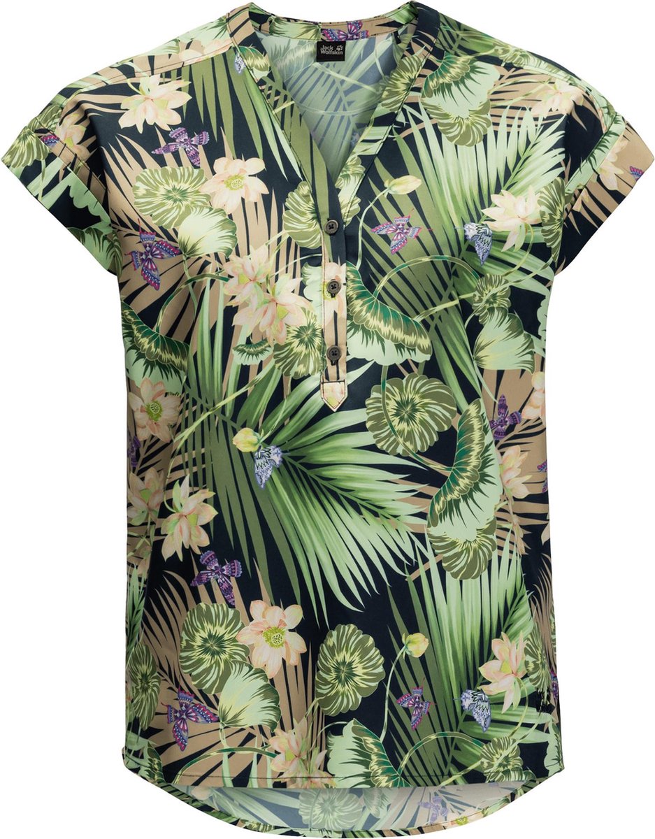 Jack Wolfskin Paradise Shirt W Shirt Shortsleeve Midnight Blue All Over Women