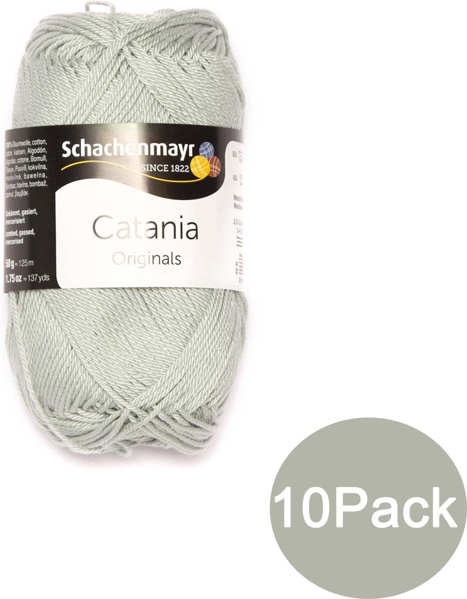 Schachenmayr Breiwol Catania Klassiek 10Pack - 100% Katoen Zilver