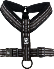 Hurtta tuig voor hondje y vorm padded gevoerd zwart 60 cm