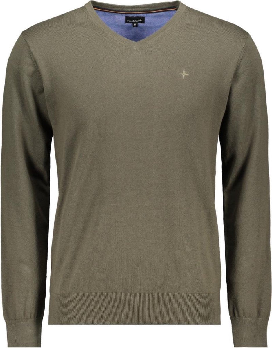 Knit V Me 0200 Army Green