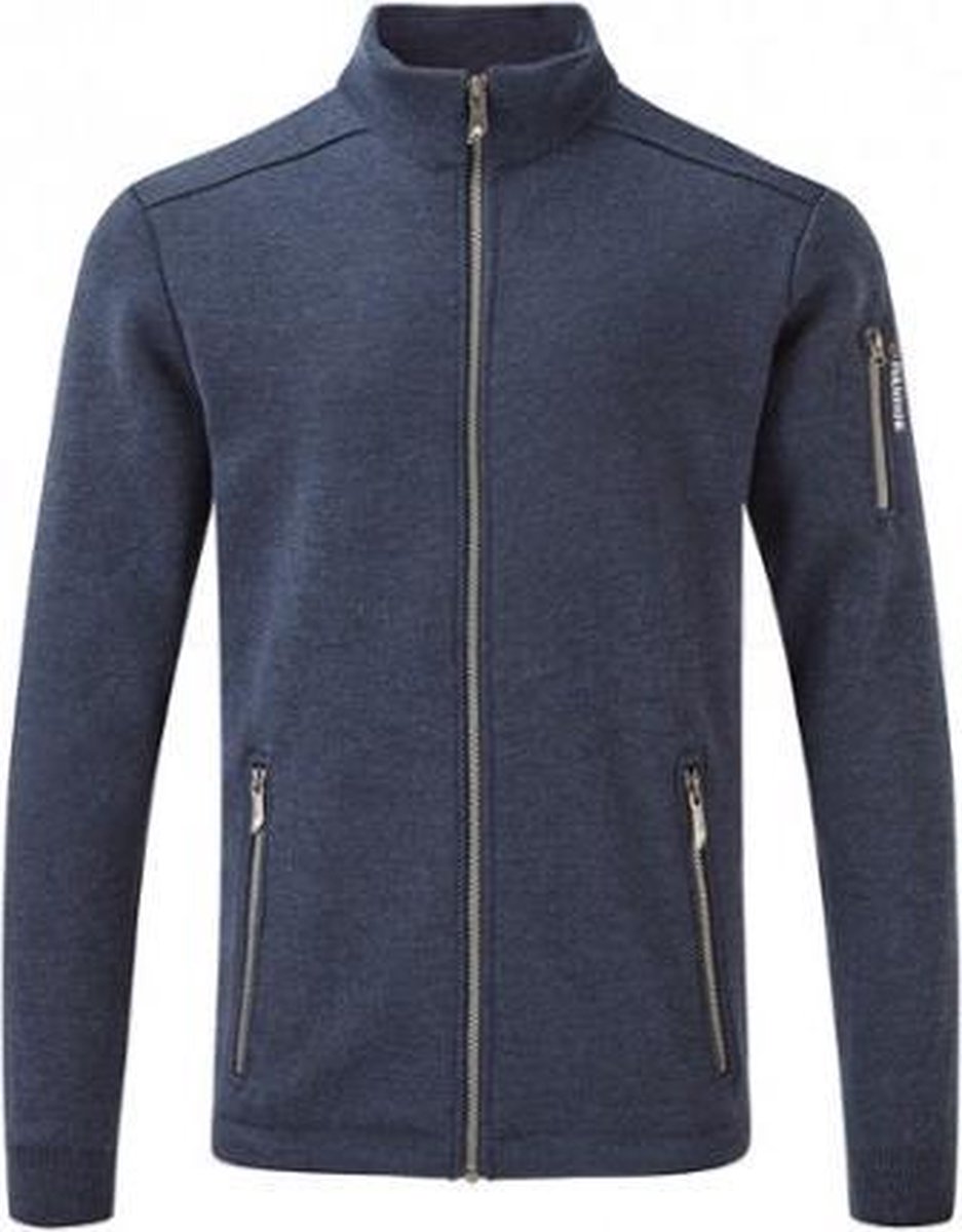 Ivanhoe windbreaker Assar WB Steel Blue met rits Merinowol  - Blauw - L