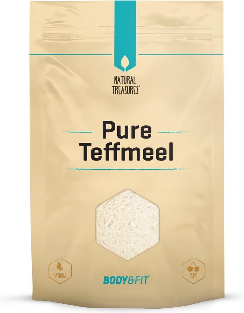 Body & Fit Superfoods Pure Teff meel - Glutenvrij & Volkoren - 500 gram