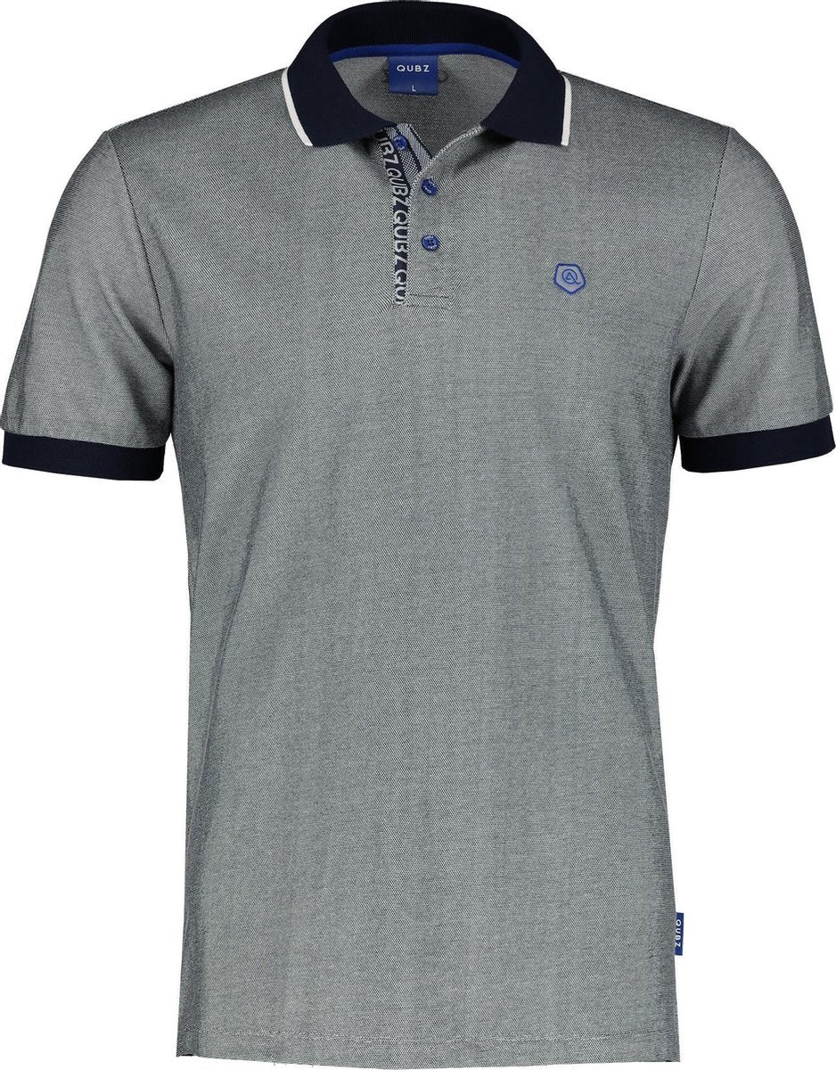 Qubz Polo - Modern Fit - Blauw - L
