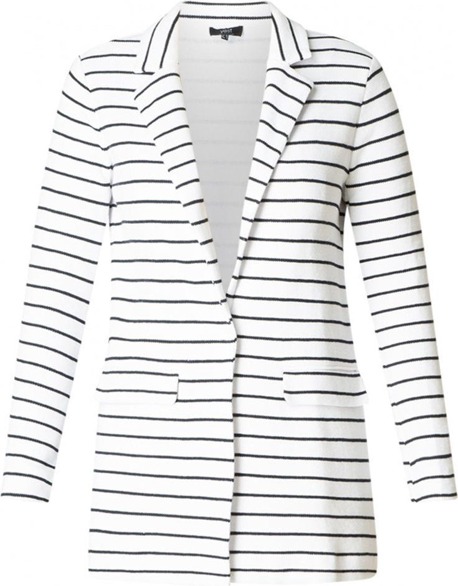 YEST Gorga Blazer - White/Dark Blue - maat 40