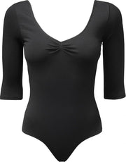 Papillon Balletpak 3/4 Mouwen Dames Zwart Maat Xl
