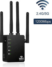 5Ghz en 2.4Ghz Dual Band Wifi Repeater. 1200Mbps