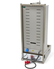 Doner Kebab / Gyros / Shoarma Grill 5 Branders - 400V - RVS - Max. 80 kg Vlees - Verstelbare Spies - Links + Rechts Draaiend - Doner Grill - Maxima