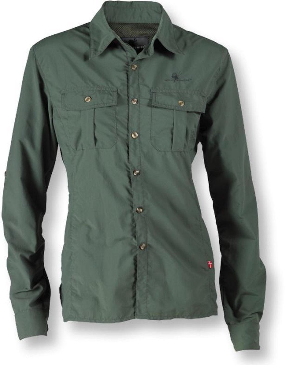 Wolf Camper Lagoon dames shirt olijfgroen