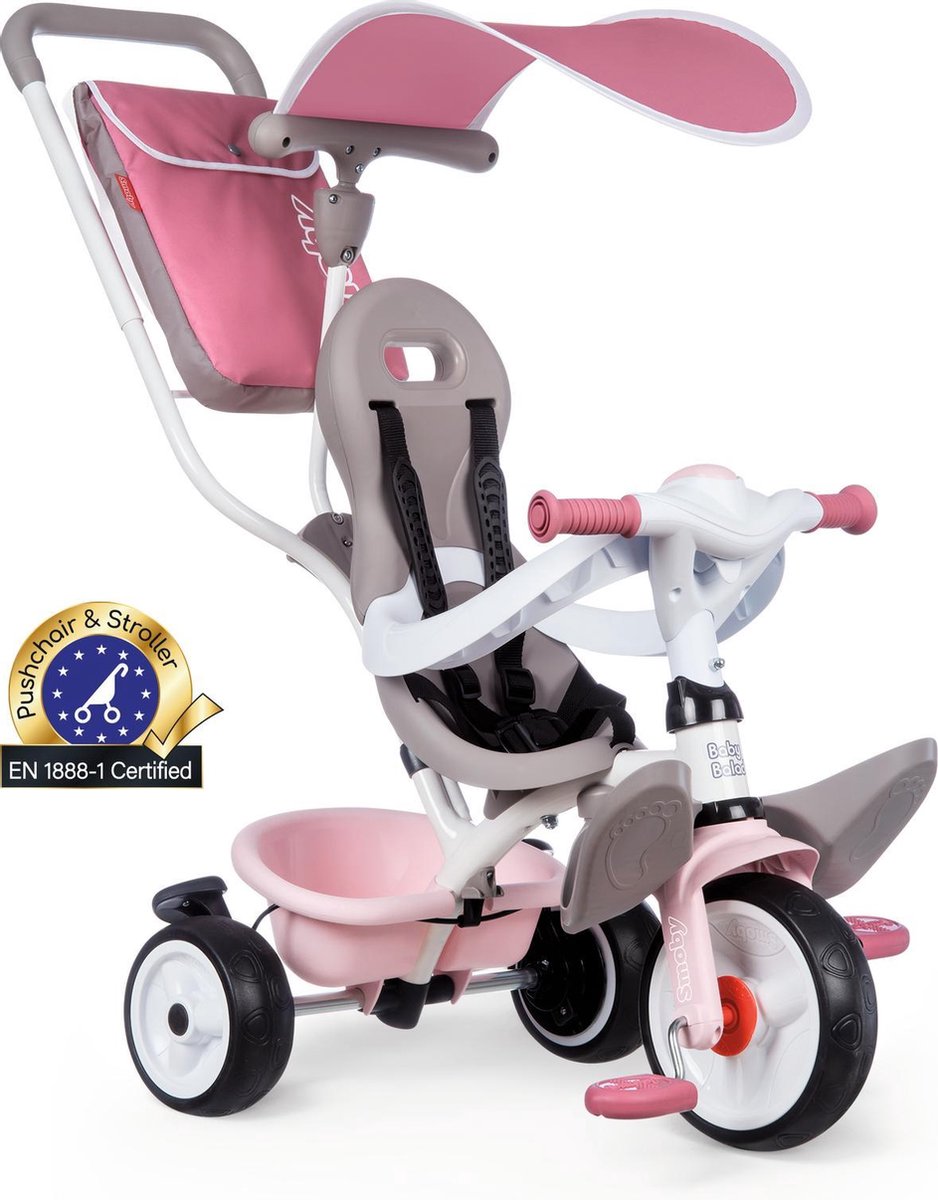 Smoby Baby Balade Plus - Driewieler - Unisex - Roze / Beige
