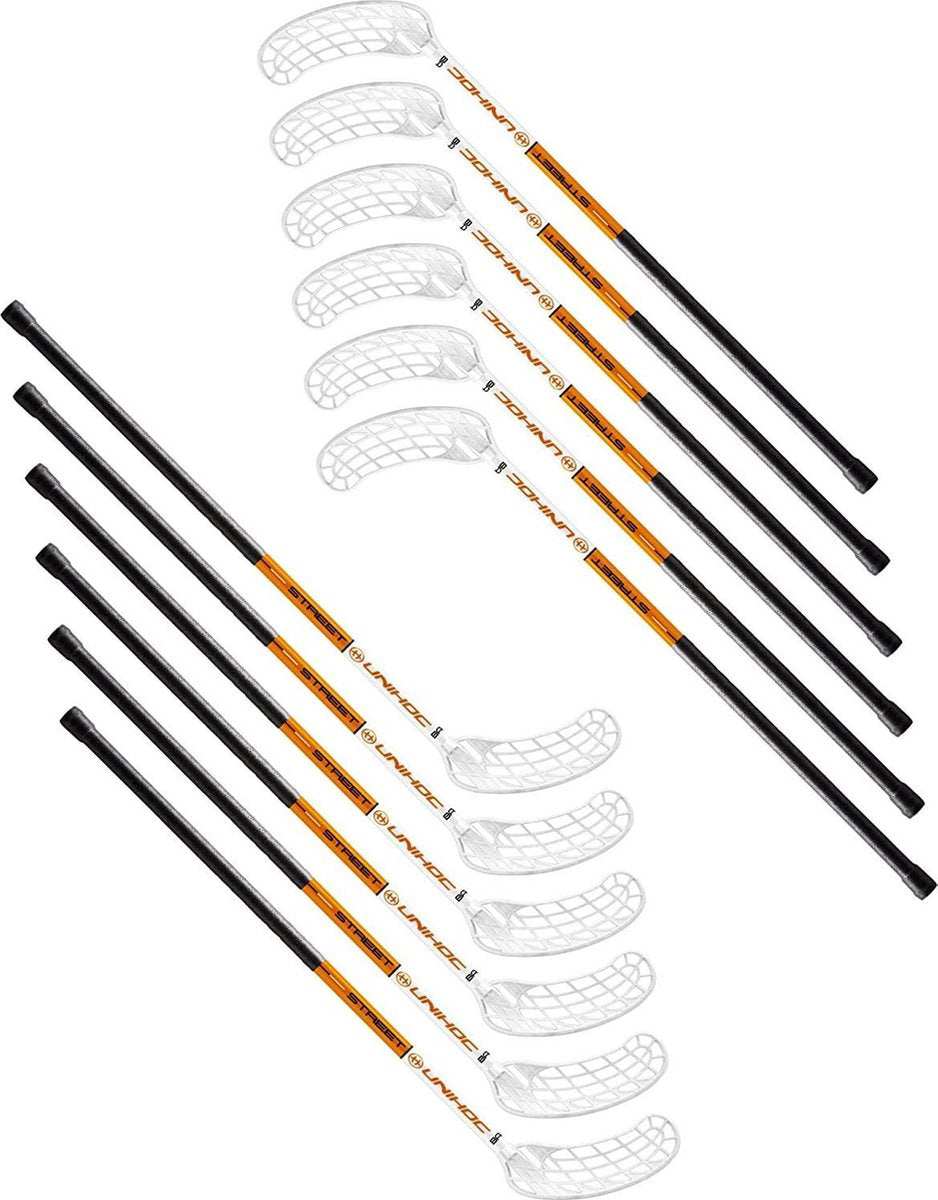 Unihoc® Street Set | 12 sticks en 6 ballen | 87 cm |Floorhockey | Hockeystraatset