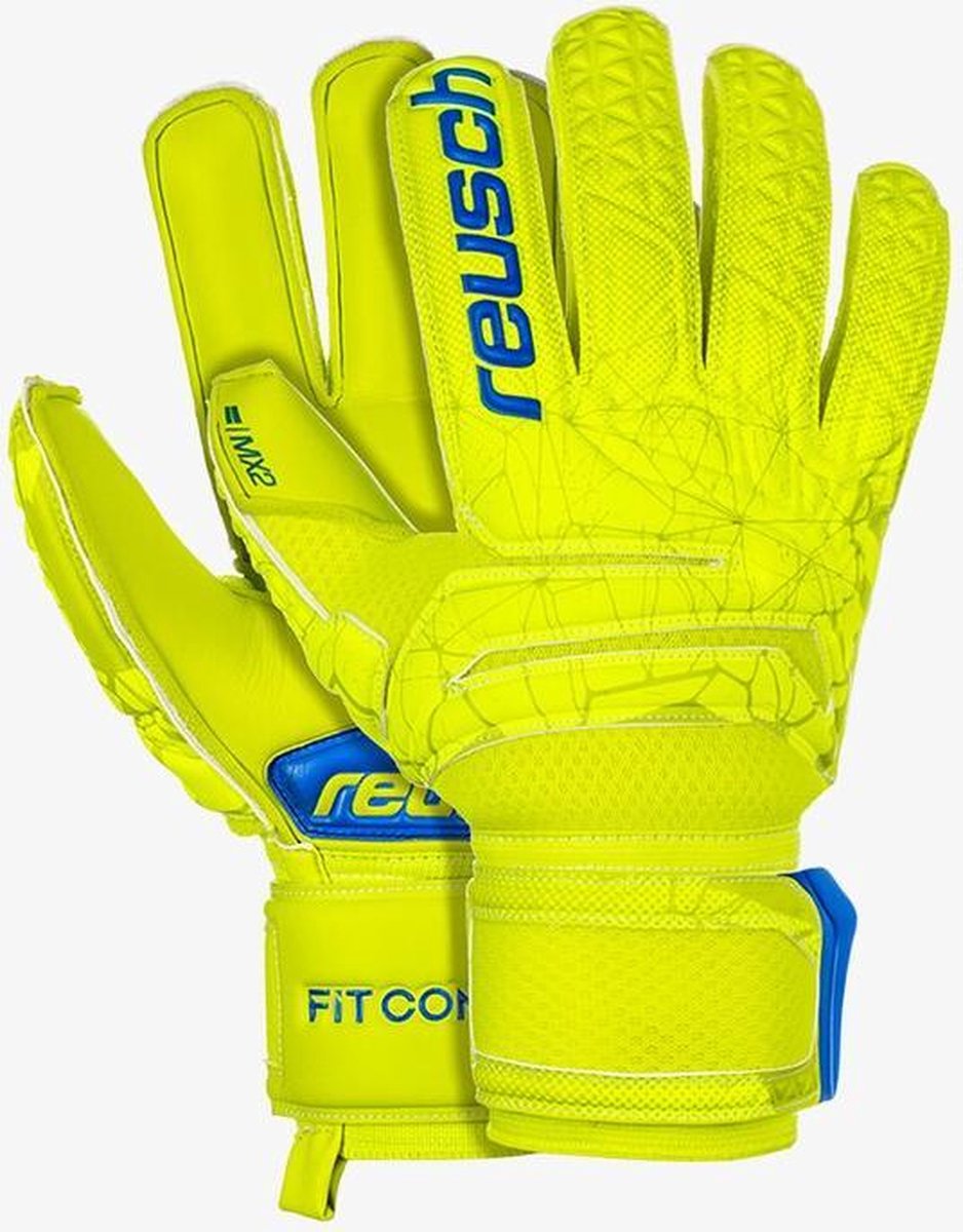 Reusch Fit Control Mx2 Heren Keepershandschoenen - Limoen/ Geel - Maat 11