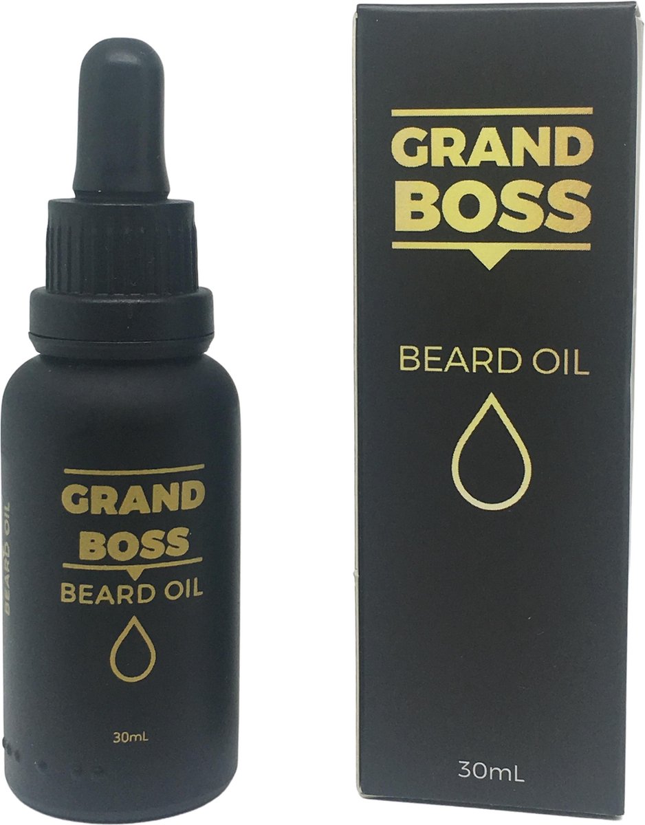 Grand Boss baardolie voor baard - Baardgroei olie - Baardverzorging - Beard oil - Snel resultaat - 30ml