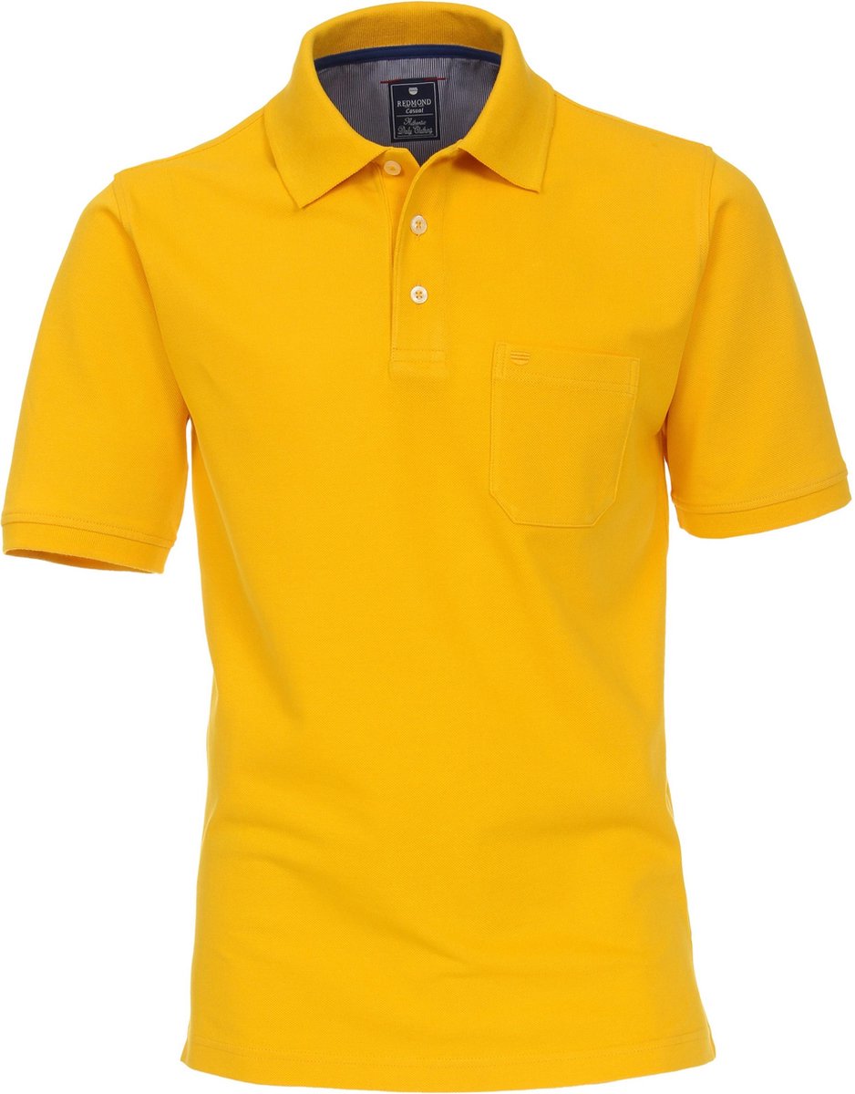 Redmond Regular Fit poloshirt - geel -  Maat: 6XL