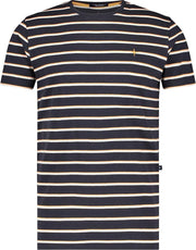 Tee Pique Stripe Mc15 0030 Navy