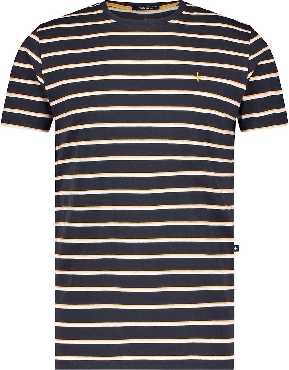 Tee Pique Stripe Mc15 0030 Navy
