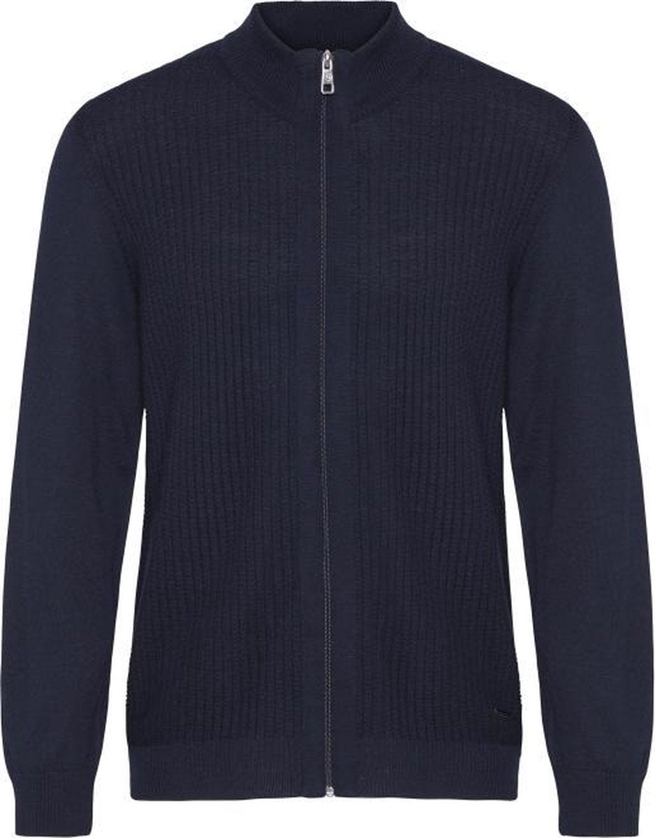 Bugatti vest donkerblauw structuur maat L