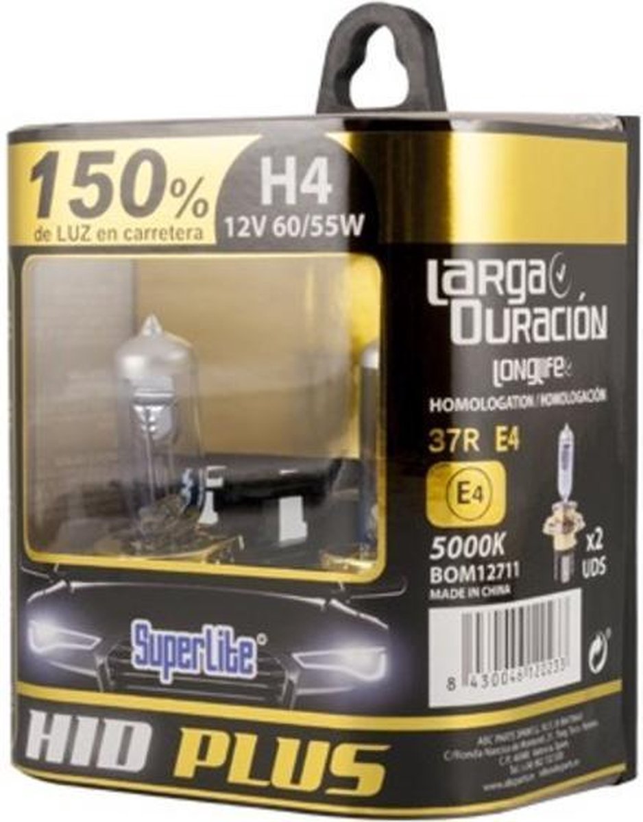 Automotive Bulb Superlite HID PLUS H4 12V 55/60W 5000K 37R/E4