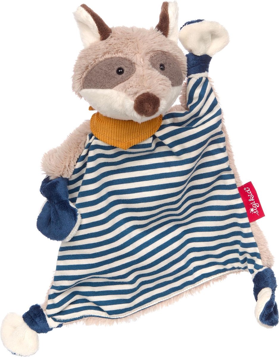 sigikid knuffeldoekje wasbeer blauw