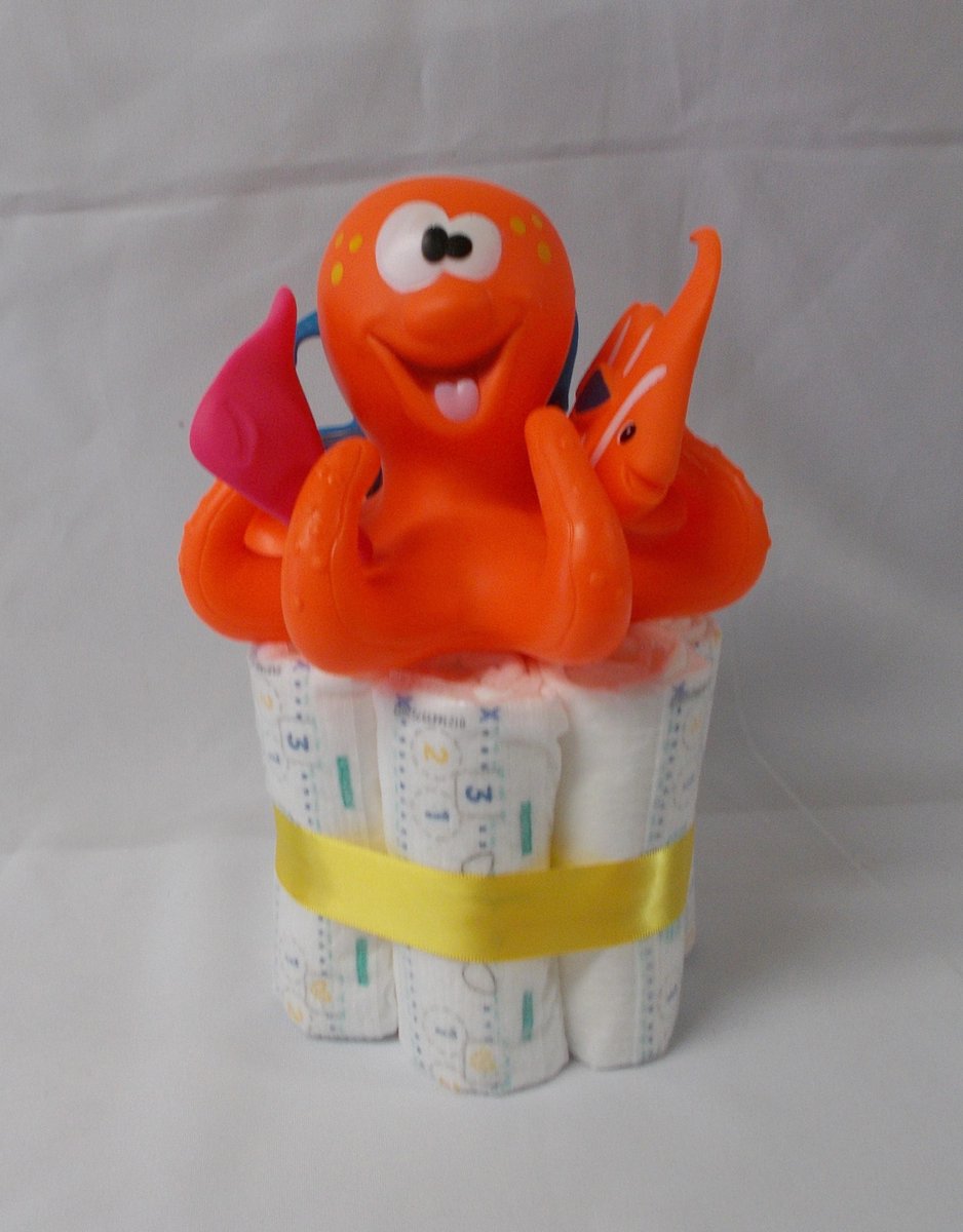 1 laag pampertaart octopus
