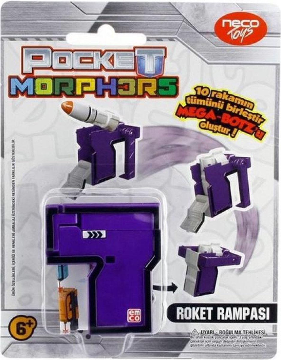 Pocket Morphers - Missile silo - cijfer 7 paars