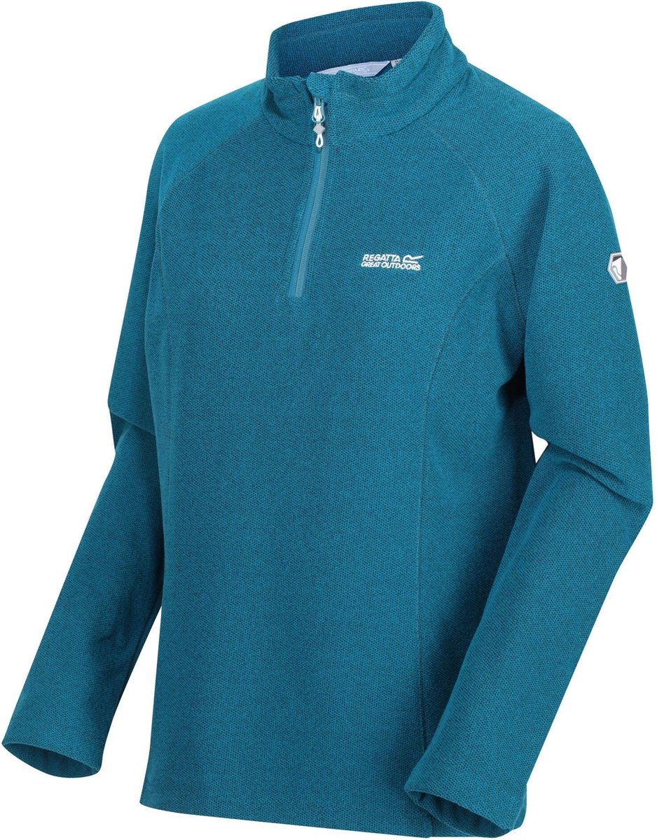 Kenger fleece met honingraatpatroon en halve rits van Regatta voor dames