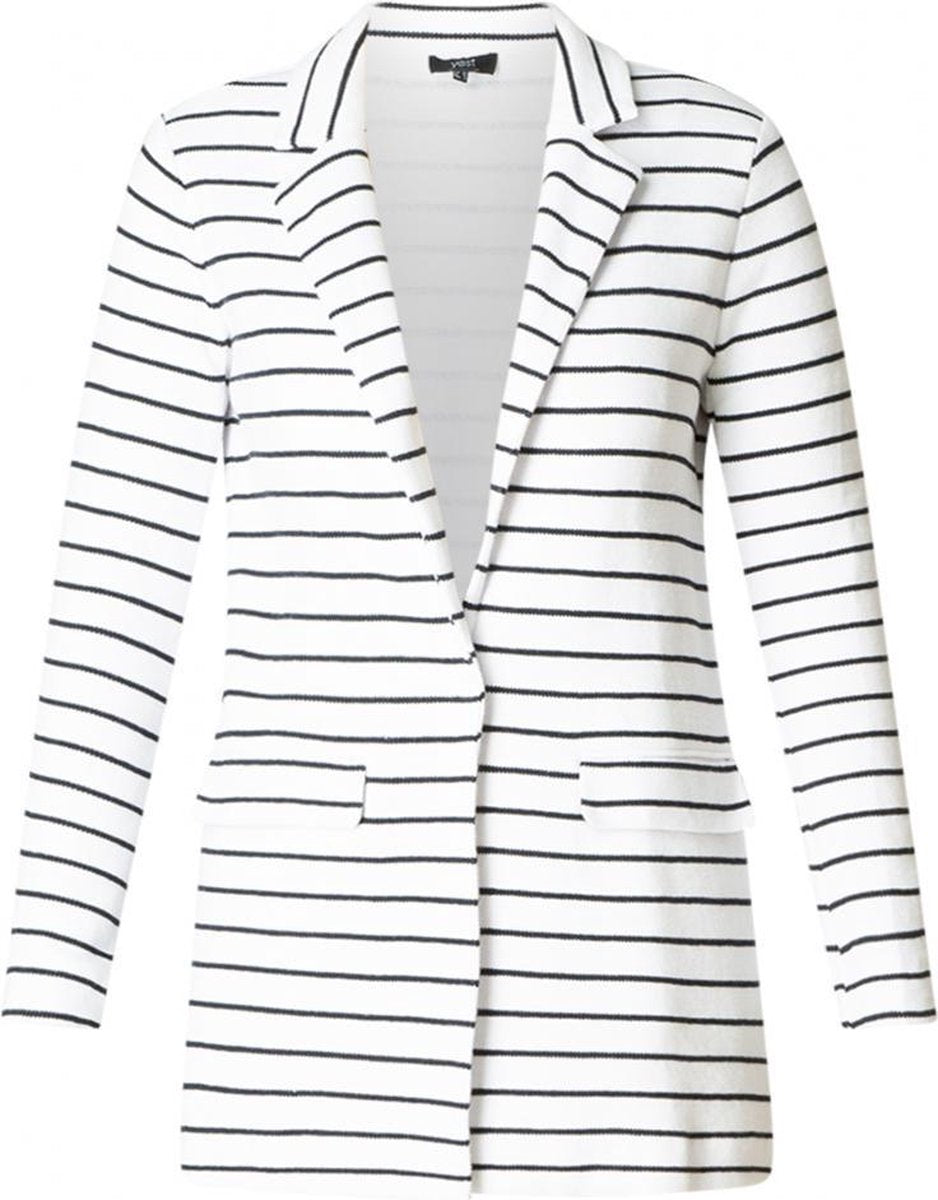 YEST Gorga Blazer - White/Dark Blue - maat 36