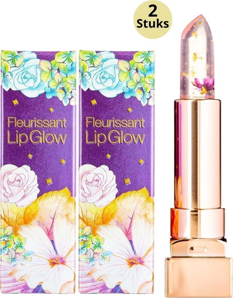 Glamfox Witch Flower Lipstick - Lip Plumper Lippenstift Met 24 Karaat Goudschilfers En Heks Bloem - 2-Pack