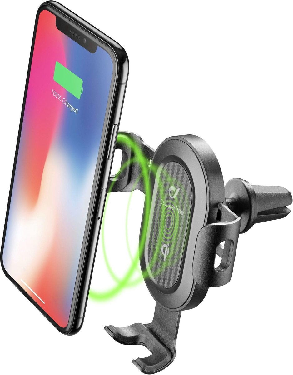 Cellularline HANDYWINGWIRELESSK houder Mobiele telefoon/Smartphone Zwart Actieve houder