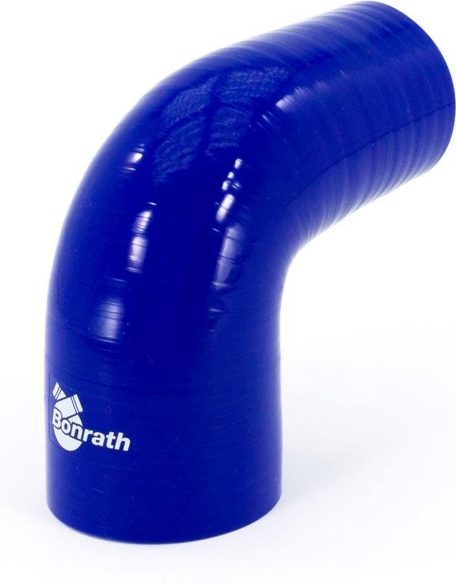 Bonrath Siliconen slang Reducer 90 graden bocht - Lengte:50mm - Ø45>32mm