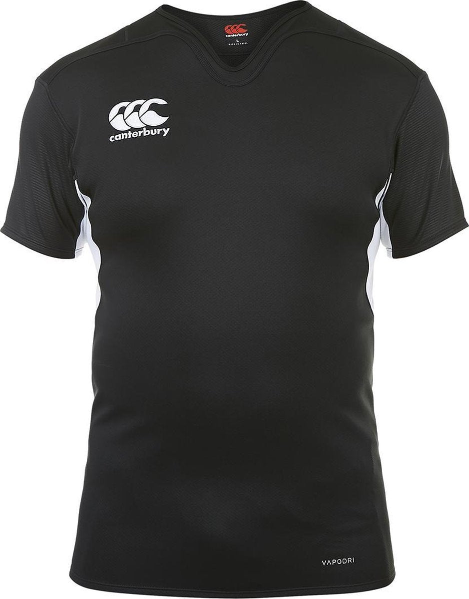 Canterbury Vapodri Challenge Rugby Jersey Hooped Junior  Sportshirt performance - Maat 152  - Unisex - zwart/wit