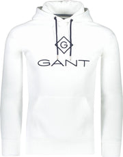 Gant Sweater Wit Normaal - Maat XL - Heren - Lente/Zomer Collectie - Katoen;Polyamide