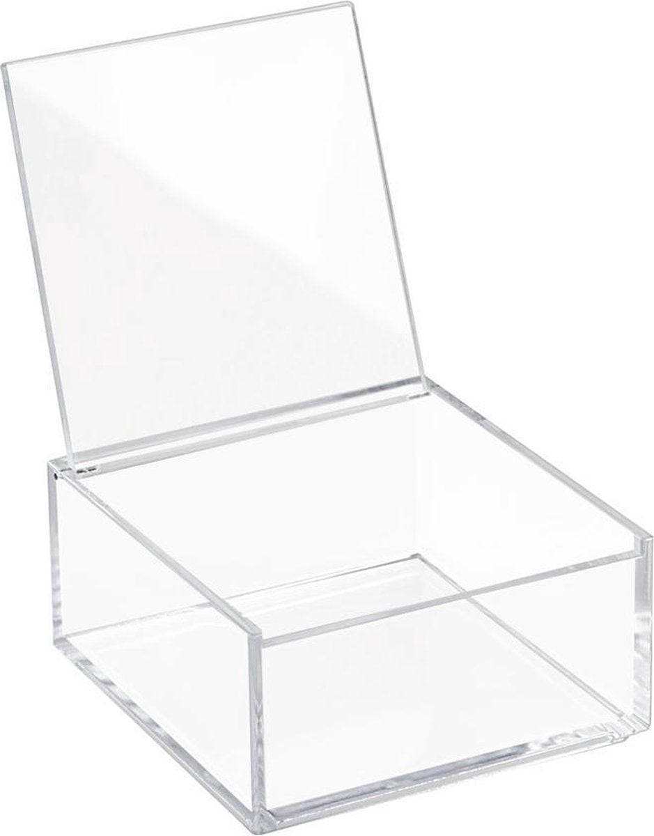 Opbergbakjes transparant met deksel iDesign - Clarity