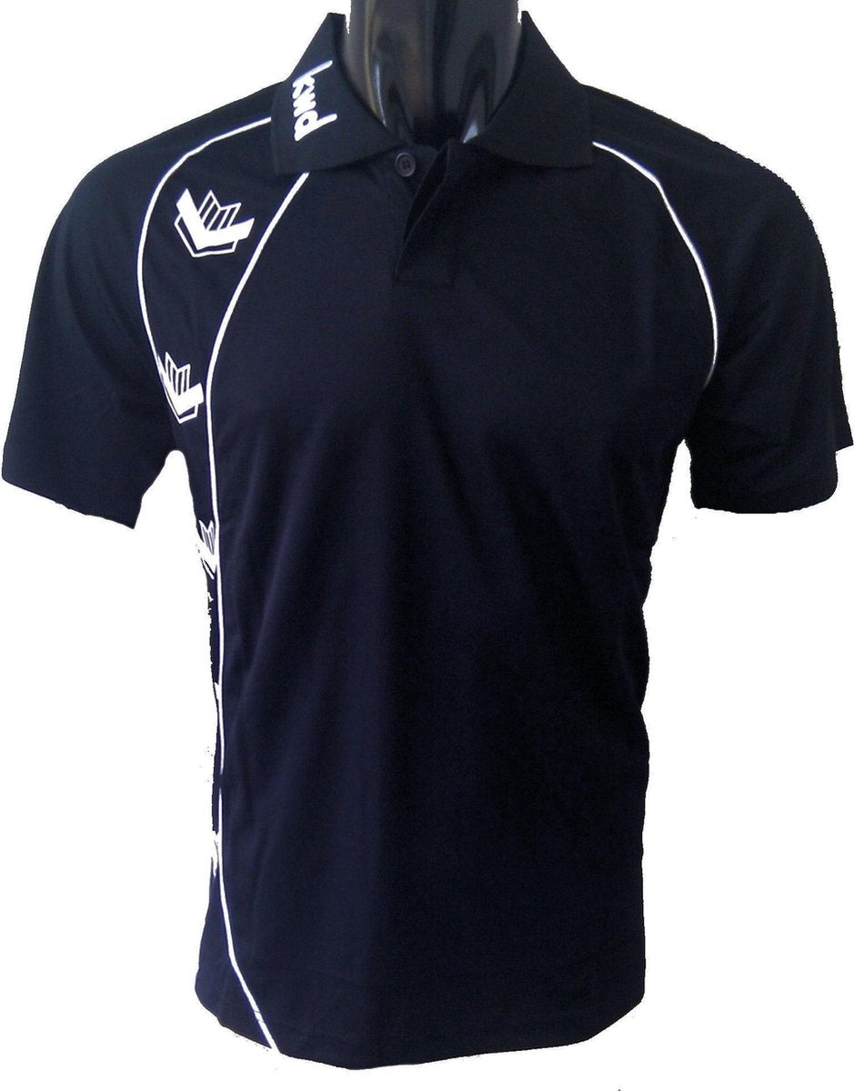 KWD Poloshirt Pronto korte mouw - Zwart/wit - Maat M