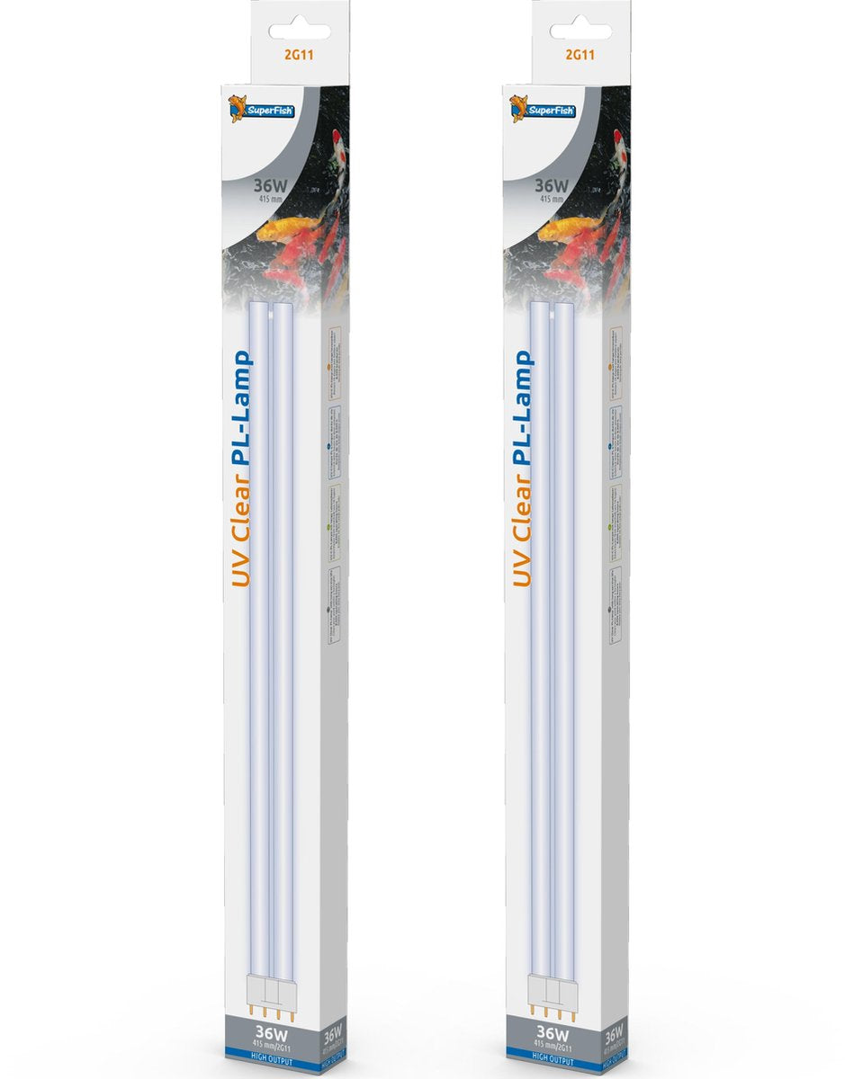 Superfish UV PL 36 watt vervangingslamp 2 stuks