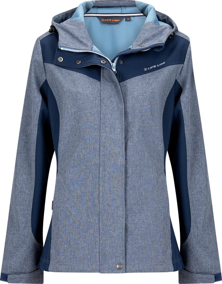 Carmen Dames Softshell Jas - Navy Melange