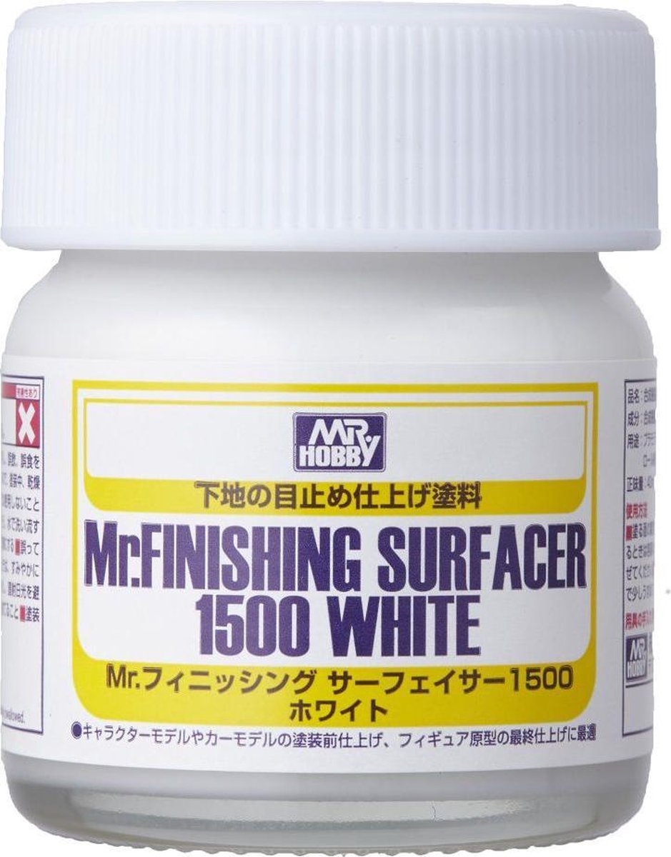 Mrhobby - Mr. Finishing Surfacer 1500 White 40ml (Mrh-sf-291)