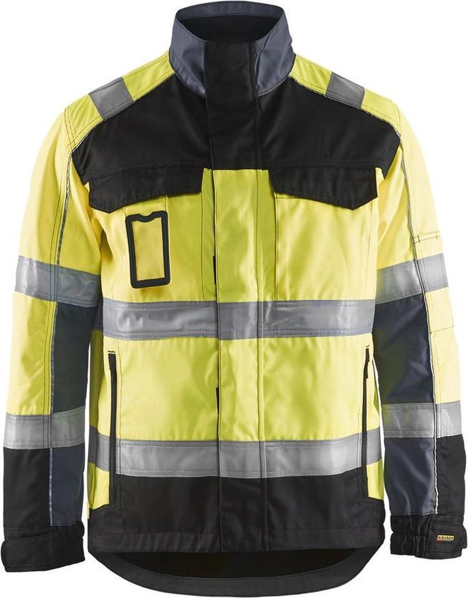 Blåkläder 4051-1811 Jack Ongevoerd High Vis Geel/Zwart maat M