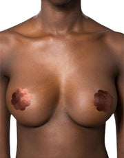 Bye Bra Satin Nipple Covers 3 Pack Dark Brown M | BYE BRA