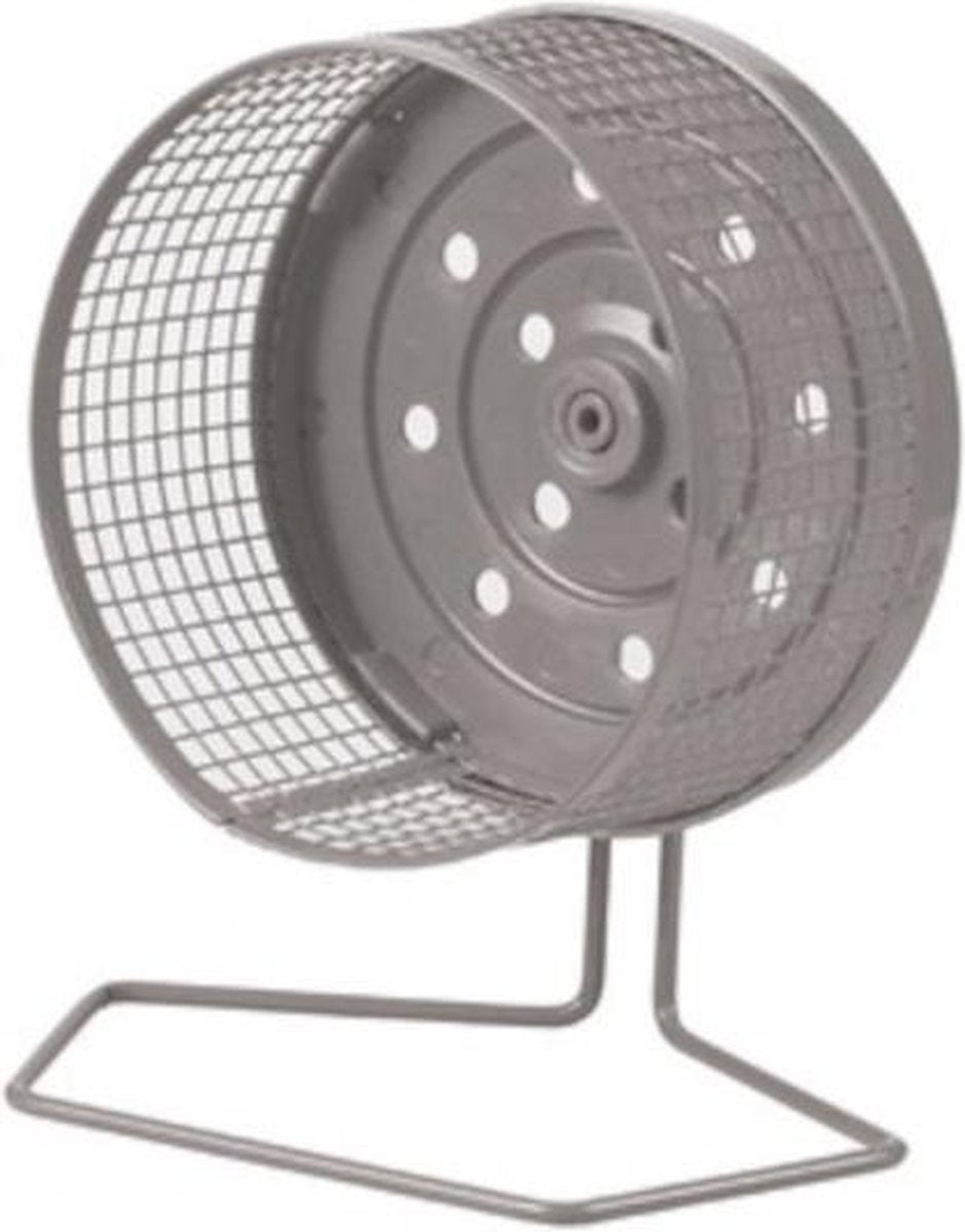 M-pets Loopwiel Knaagdier 18 Cm Grijs