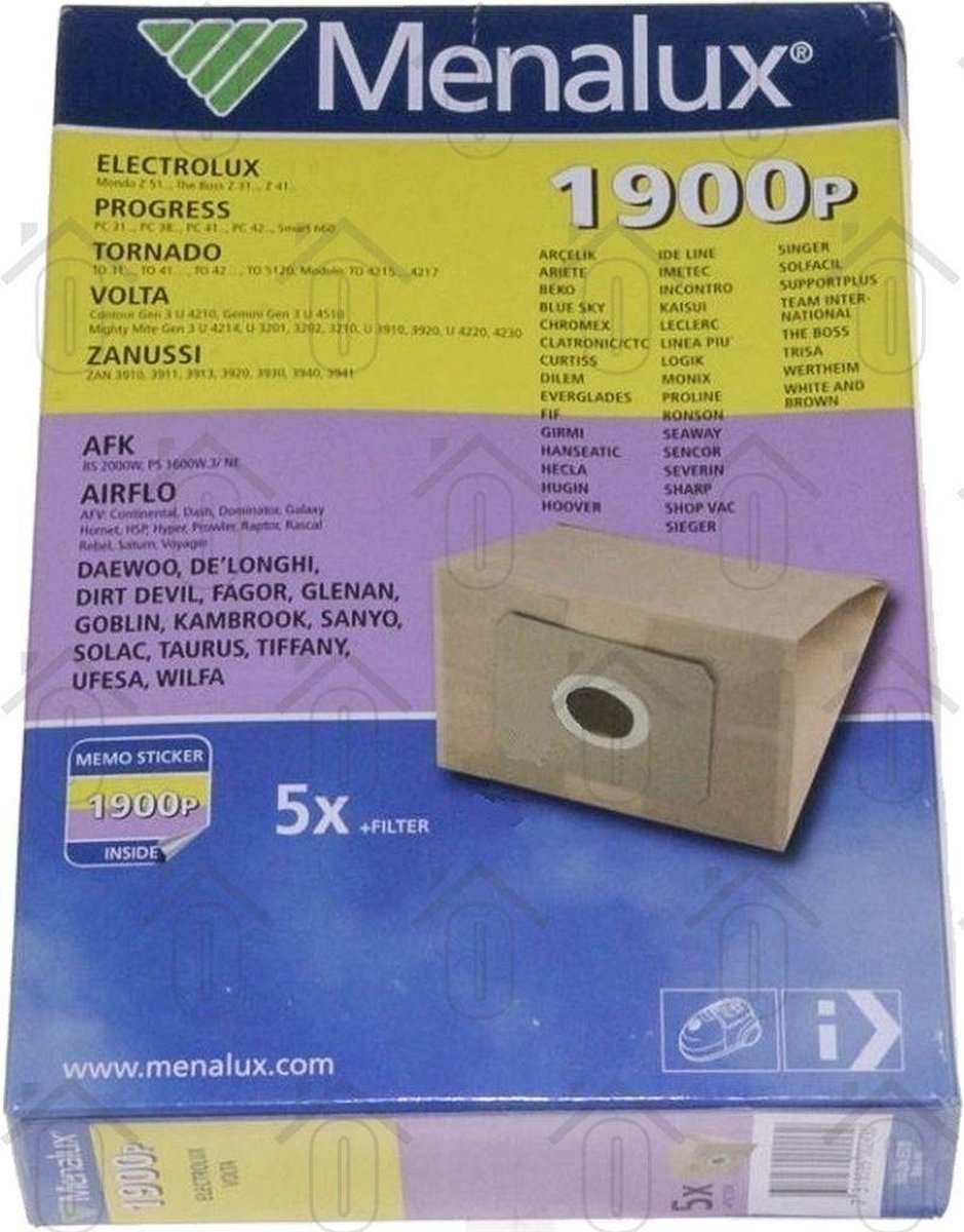 Electrolux Stofzuigerzak Menalux 1900P I-cute
