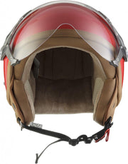 SOXON SP-326 Glossy Rood  jethelm XS 53-54cm hoofdomtrek