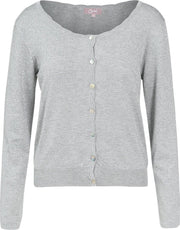 Cassis - Cardigan met lurex - Lichtgrijs